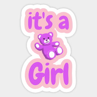 It's a Girl Sticker